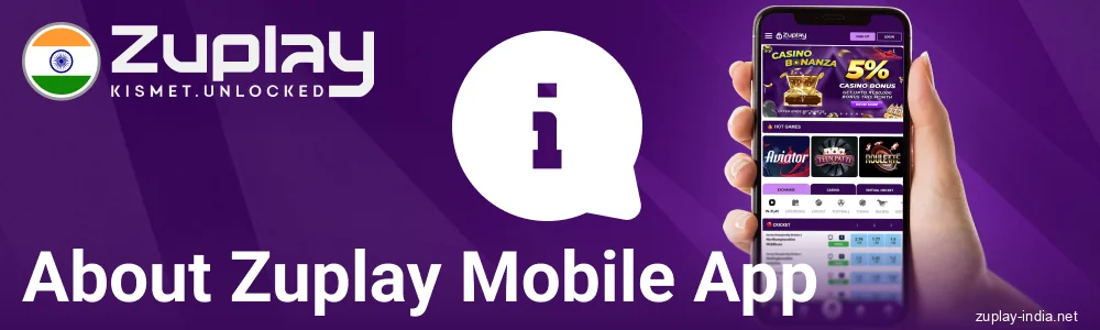 Description of Zuplay app for Indians