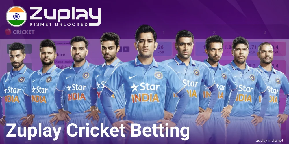 Sports Betting on Cricket for Indian Zuplay Players