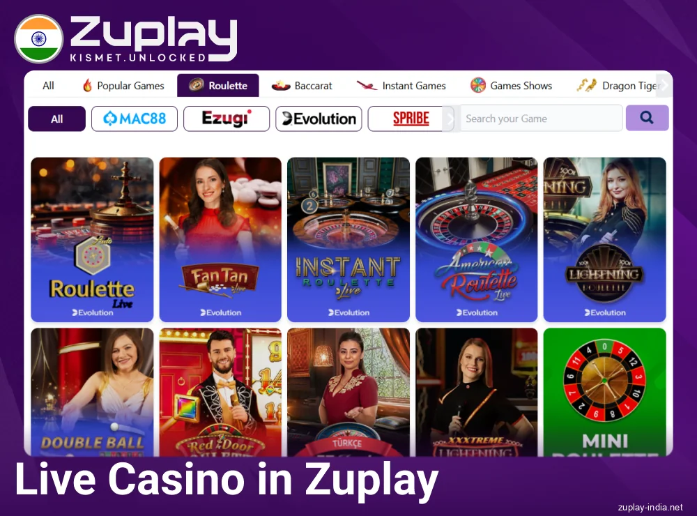 Casino Dealer for Indian Zuplay Players