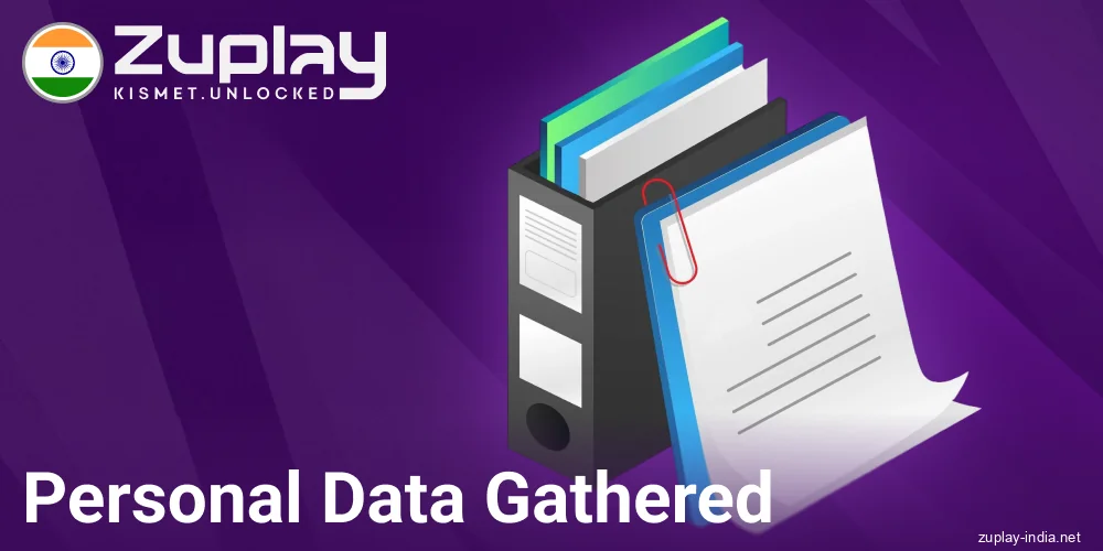 Storage of Personal Data in Zuplay IN