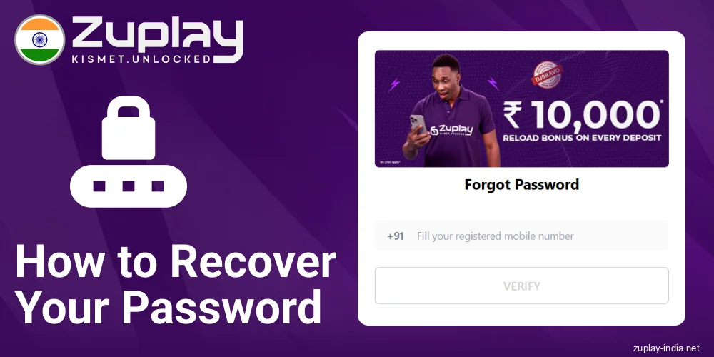 Change the password in Zuplay for Indians