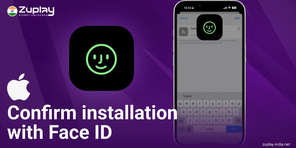 Confirm installation of Zuplay India iOS app