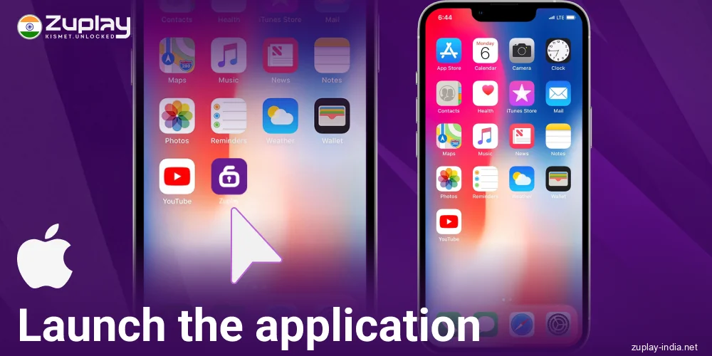 Open Zuplay IN iOS app